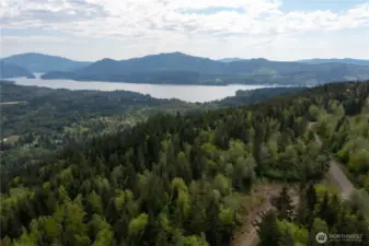 Aerial View from Lot 20 looking at Lake Whatcom