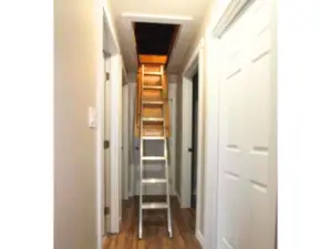 Hallway access to the attic
