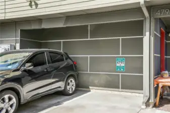 One dedicated parking space!