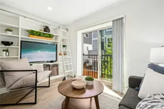 Inviting Space w/ Custom Built-Ins