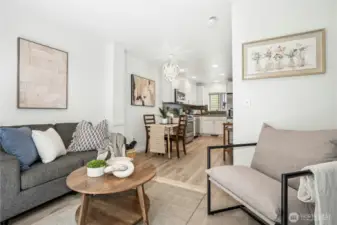 Light & Bright Open Concept Living Area