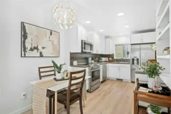 Great kitchen area with plenty of cabinets