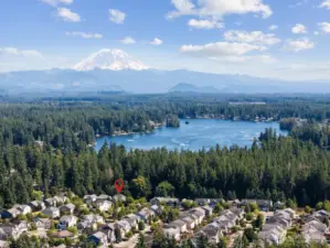 Pebble Creek is located just across from Lake Sawyer.