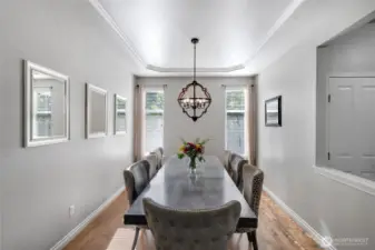 A beautiful dining space