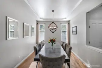 A beautiful dining space