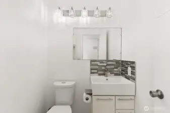 Half bath on main floor