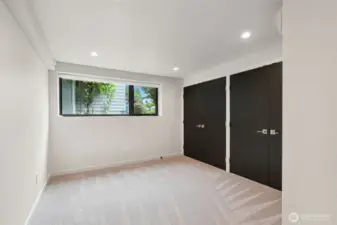 Second lower level bedroom.