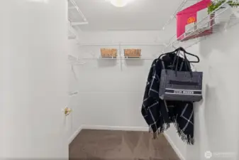 Primary walk-in closet.