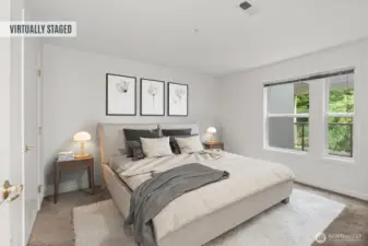 Second bedroom (virtually staged).