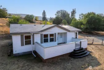 Large deck is perfect for an equinox celebration.