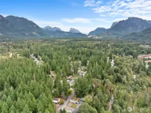 surrounding mountains