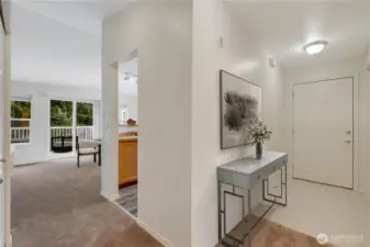 Vaulted ceilings, open flow, and sunshine for days.