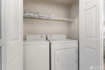Upstairs laundry room