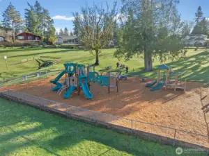 The community playground provides a fun and safe space for children to play, with picnic areas nearby for families to enjoy outdoor time together.