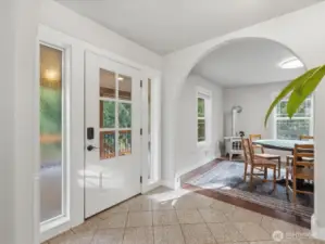 Entry on main floor.