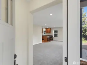 Enter the ADU through the Butler Pantry or by separate exterior entrance.