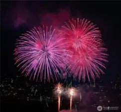 Enjoy fireworks on New Years Eve, 4th of July, and most recently, when the Seahawks won the Super Bowl!
