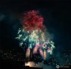 You have a front row view of the 4th of July fireworks ! Prepare to entertain!