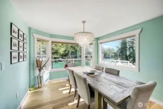 Views from the dining area