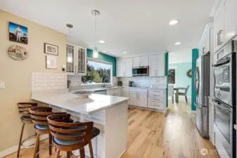 Looking towards the dinning room