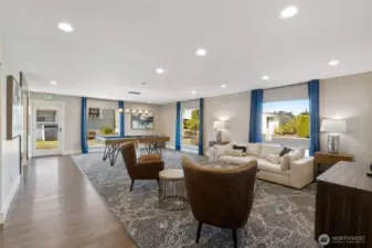 Lounge area in club house