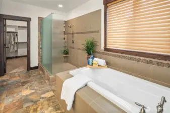 Gorgeous walk in shower!