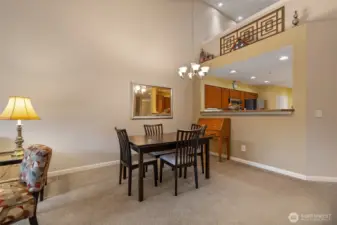 Dining area just off kicthen and easy access bar area.