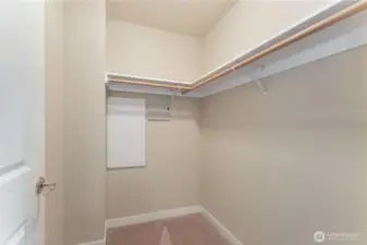 Walk-in Closet in upstairs bedroom.