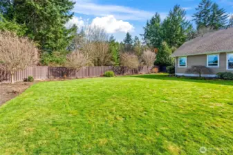 This corner lot gives you great privacy!