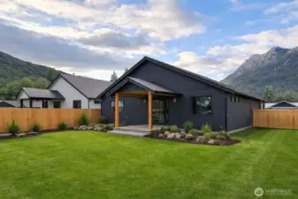 Front - AI representing landscaping - similar to be completed prior to