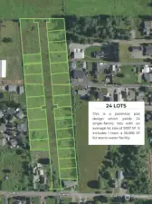 Potential Plat Design with 24 Single-Family Lots.