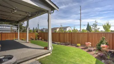 Extended covered patio offers opportunity to entertain or simply enjoy every season the PNW has to offer.