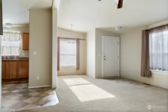 Dining area and entry