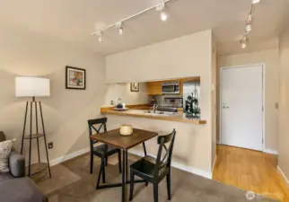 Room for dining or just use the breakfast bar.