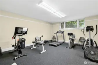 Fitness Center includes a Peloton with subscription.