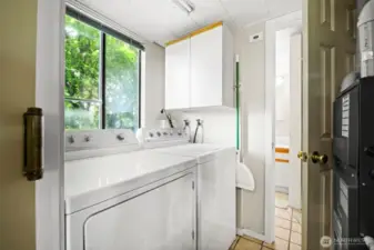 Each unit has its own laundry