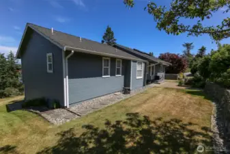 Front and side yard