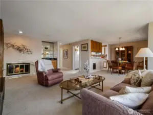 A woodburning fireplace gives you the ambiance that is craved in the NW on cold fall evenings or winter nights.