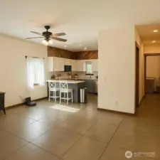 Dining room adjacent to kitchen