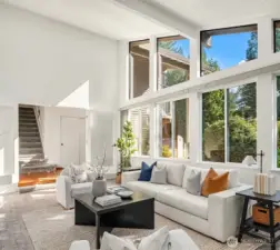 A view towards the front door and entry.