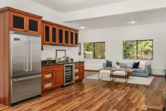 A view of the spacious and functional Family room.
