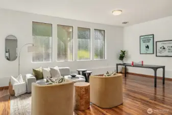The extension of the Family rooms means you have Rec space for all your hobbies: games, office, crafts, toys!