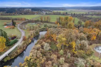 Tranquil setting surrounded by lush natural beauty.