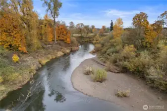 Property spans BOTH sides of the river for a tremendous amount of possibilities.