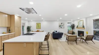 An elegant open layout offering flexible living and abundant natural light.