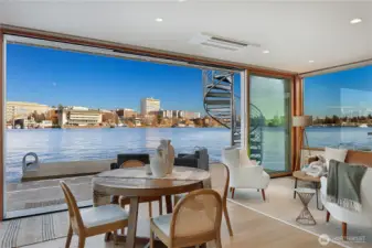 This view looks easterly to the Montlake cut.