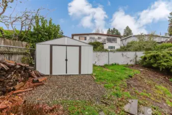 New outdoor shed for more storage