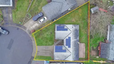 Generous sized lot with space for gardens, pets and outdoor enjoyment!