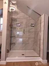 Shower door installed!