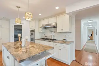 Kitchen and hallway